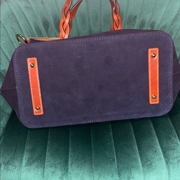 Dooney & Bourke Suede Barlow Satchel - Picture 8 of 8